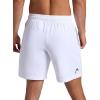 Head Men’s Deuce Short, Standard Fit, 7” Inseam, Breathable Mesh Fabric(Stark White)
