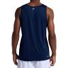 Head Men’s Doubles Hypertek Performance Scoopneck Tanktop, Relaxed Fit, Moisture-Wicking Cool Touch Material(Navy)