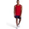 Head Men’s Doubles Hypertek Performance Scoopneck Tanktop, Relaxed Fit, Moisture-Wicking Cool Touch Material(True Red)