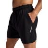 Head Men’s Endurance Short, Standard Fit, 5” Inseam, Lightweight Stretch Moisture-Wicking Material(Black)