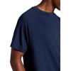 Head Men’s Flex Raglan Crewneck T-Shirt, Standard Fit, Lightweight and Breathable Grid Mesh(Navy)