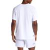 Head Men’s Flex Raglan Crewneck T-Shirt, Standard Fit, Lightweight and Breathable Grid Mesh(Stark White)