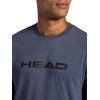 Head Men’s Graphic Crewneck T-Shirt, Standard Fit, Soft Cotton-Polyester Jersey Material(Cool Grey)