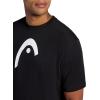 Head Men’s Graphic Crewneck T-Shirt, Standard Fit, Soft Midweight Cotton-Polyester Material(Black-logo)