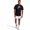 Head Men’s Graphic Crewneck T-Shirt, Standard Fit, Soft Midweight Cotton-Polyester Material(Black-logo)