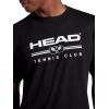Head Men’s Graphic Crewneck T-Shirt, Standard Fit, Soft Midweight Cotton-Polyester Material(Black-tennis Club)