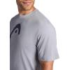 Head Men’s Graphic Crewneck T-Shirt, Standard Fit, Soft Midweight Cotton-Polyester Material(Sleet-logo)