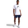 Head Men’s Graphic Crewneck T-Shirt, Standard Fit, Soft Midweight Cotton-Polyester Material(Stark White-logo)