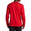 Head Men’s Guard Long Sleeve Crewneck Top, Relaxed Fit, Stretch Midweight Material(Racing Red Heather)