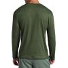 Head Men’s Guard Long Sleeve Crewneck Top, Relaxed Fit, Stretch Midweight Material(Swiss Army Green Heather)
