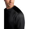 Head Men’s Heat French Terry Crewneck Long Sleeve Top, Standard Fit, Midweight Material(Black)