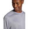 Head Men’s Heat French Terry Crewneck Long Sleeve Top, Standard Fit, Midweight Material(Sleet Heather)