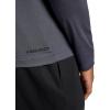 Head Men’s Long Sleeve Training Mock Neck Top, Standard Fit, Stretchy Midweight Material(Ebony Heather)