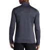 Head Men’s Long Sleeve Training Mock Neck Top, Standard Fit, Stretchy Midweight Material(Ebony Heather)