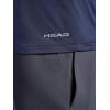 Head Men’s Long Sleeve Training Mock Neck Top, Standard Fit, Stretchy Midweight Material(Navy Heather)