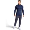 Head Men’s Long Sleeve Training Mock Neck Top, Standard Fit, Stretchy Midweight Material(Navy Heather)
