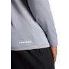 Head Men’s Long Sleeve Training Mock Neck Top, Standard Fit, Stretchy Midweight Material(Sleet Heather)