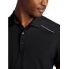 Head Men’s Mastery Polo Shirt, Standard Fit, Stretch Midweight Material(Black)