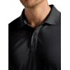 Head Men’s Match Polo Shirt, Standard Fit, Stretch Midweight Material(Black)