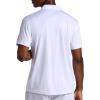 Head Men’s Match Polo Shirt, Standard Fit, Stretch Midweight Material(Stark White)