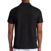 Head Men’s Net Point Polo Shirt, Standard Fit, Lightweight Performance Pique Material(Black)