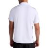 Head Men’s Net Point Polo Shirt, Standard Fit, Lightweight Performance Pique Material(Stark White)