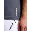 Head Men’s Overgrip Short Sleeve Crewneck T-Shirt, Standard Fit, Stretch Lightweight Material(Cool Grey)