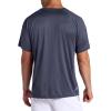 Head Men’s Overgrip Short Sleeve Crewneck T-Shirt, Standard Fit, Stretch Lightweight Material(Cool Grey)