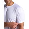 Head Men’s Overgrip Short Sleeve Crewneck T-Shirt, Standard Fit, Stretch Lightweight Material(Stark White)