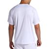 Head Men’s Overgrip Short Sleeve Crewneck T-Shirt, Standard Fit, Stretch Lightweight Material(Stark White)