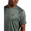 Head Men’s Power House Crewneck Tee, Standard Fit, Lightweight, Raglan Sleeves(Duck Green)
