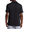 Head Men’s Prestige Polo Shirt, Standard Fit, Stretch Lightweight Material(Black)