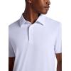 Head Men’s Prestige Polo Shirt, Standard Fit, Stretch Lightweight Material(Stark White)