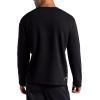 Head Men’s Reflect Long Sleeve Crewneck T-Shirt, Standard Fit, Soft Midweight Cotton-Polyester Material(Black)
