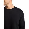 Head Men’s Reflect Long Sleeve Crewneck T-Shirt, Standard Fit, Soft Midweight Cotton-Polyester Material(Black)