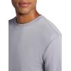 Head Men’s Reflect Long Sleeve Crewneck T-Shirt, Standard Fit, Soft Midweight Cotton-Polyester Material(Cool Grey)