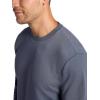 Head Men’s Reflect Long Sleeve Crewneck T-Shirt, Standard Fit, Soft Midweight Cotton-Polyester Material(Sleet)