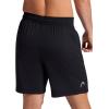 Head Men’s Retake Training Short, Standard Fit, 7” Inseam, Stretch Lightweight Material(Black)