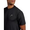 Head Men’s Score Hypertek T-Shirt, Standard Fit, Lightweight and Breathable, Hypertek Moisture-Wicking Technology(Black)