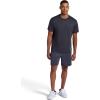 Head Men’s Short Sleeve Active Crewneck T-Shirt, Standard Fit, Midweight, Peached Stretch Material(Black Heather)