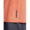 Head Men’s Short Sleeve Active Crewneck T-Shirt, Standard Fit, Midweight, Peached Stretch Material(Living Coral Heather)
