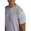 Head Men’s Short Sleeve Active Crewneck T-Shirt, Standard Fit, Midweight, Peached Stretch Material(Sleet Heather)