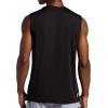 Head Men’s Sideline Sleeveless Crewneck Tank Top, Standard Fit, Stretch Lightweight Material(Black)