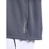 Head Men’s Skill Jacquard Polo, Standard Fit, Lightweight and Breathable(Cool Grey Heather)