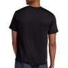 Head Men’s Top Fit Short Sleeve Crewneck T-Shirt, Standard Fit, Stretch Lightweight Material(Black)