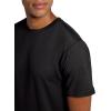 Head Men’s Top Fit Short Sleeve Crewneck T-Shirt, Standard Fit, Stretch Lightweight Material(Black)