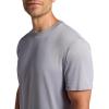 Head Men’s Top Fit Short Sleeve Crewneck T-Shirt, Standard Fit, Stretch Lightweight Material(Sleet)