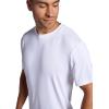 Head Men’s Top Fit Short Sleeve Crewneck T-Shirt, Standard Fit, Stretch Lightweight Material(Stark White)