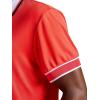 Head Men’s Volley Style Polo Shirt, Midweight Performance Stretch Material(Poppy Red)