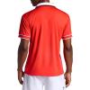 Head Men’s Volley Style Polo Shirt, Midweight Performance Stretch Material(Poppy Red)